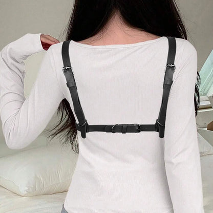 Bondage Belts Women Leather Sexy Leg Garter Body Harness Underwear Suspenders Straps Stockings Sword Belt Seks Goth Clothing 18+