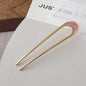 Fashion Hair Accessories Metal U Shape Hair Clip For Women Elegant Simulated Pearl Tassels Hairpin Female Headwear Gifts