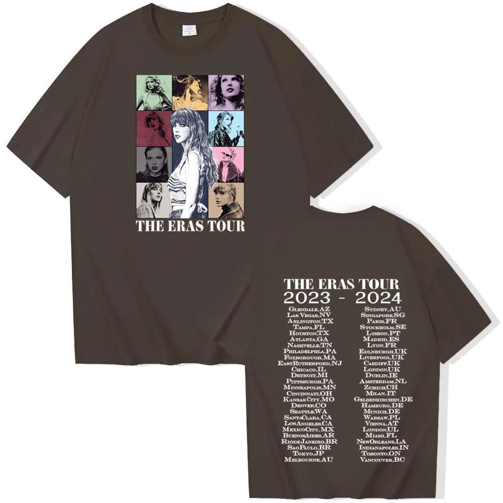 T.S The Era Tour T-shirt Man Women Harajuku O-neck Casual Shirt Fans Gift