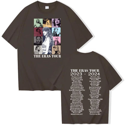 T.S The Era Tour T-shirt Man Women Harajuku O-neck Casual Shirt Fans Gift