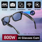 2025 Smart Glasses 32GB Memory with Camera Sunglasses Mini Camera Video Translation Bluetooth Call Anti-blue Glasses Man Women