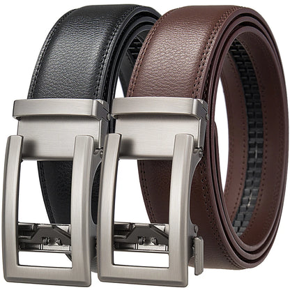 Business Belts for Men Genuine Leather Automatic Men Belt Luxury Waist Strap Designer Belts Male High Quality Fashion Formal