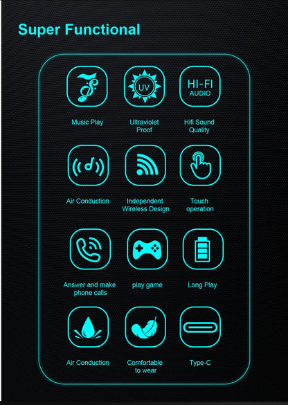 SG-13 Smart glasses, Bluetooth earphones, clear vision | UV resistant touch function | Versatile facial features