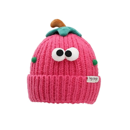 Women's Hat Funny Cartoon Sausage Mouth Wool Hat Knitted Ear Protectioned Hat Winter Warm Cute Big Head Cute Funny Hat
