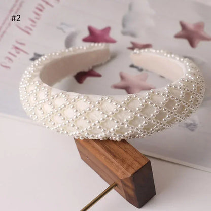 Pearl Hair Accessories Headwear Women's Hair Strap Fashion Retro Exquisite  Accessories Girls and Children's Hair Hoops