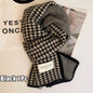 Scarf female winter new atmosphere sense of double-sided students cute warm thickened knitting senior sense of scarf