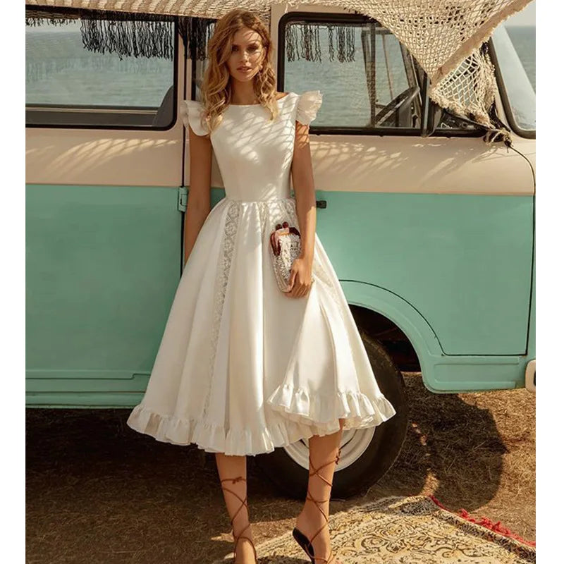 New Dresses For Woman Evening Dress Elegant Vestidos Solid Color Vacation Temperament Banquet Simple Style Fashion Comfortable