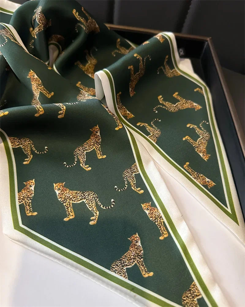 Head Scarf Hair Neck Scarves For Women Purse Bag Scarfs For Handbags Silky Long Thin Satin Headscarf Fashion