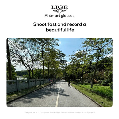 Smart Glasses 100W Camera Anti-shake Video Recording Music Control Photo Recognition Bluetooth Call Sports Sunglasses Waterproof