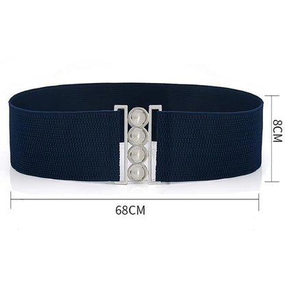 Belts For Women Elastic Band Wide Belts Down Coat Waist Belt Female Buckle Cummerbands Waistband Corset Decoration Accessories