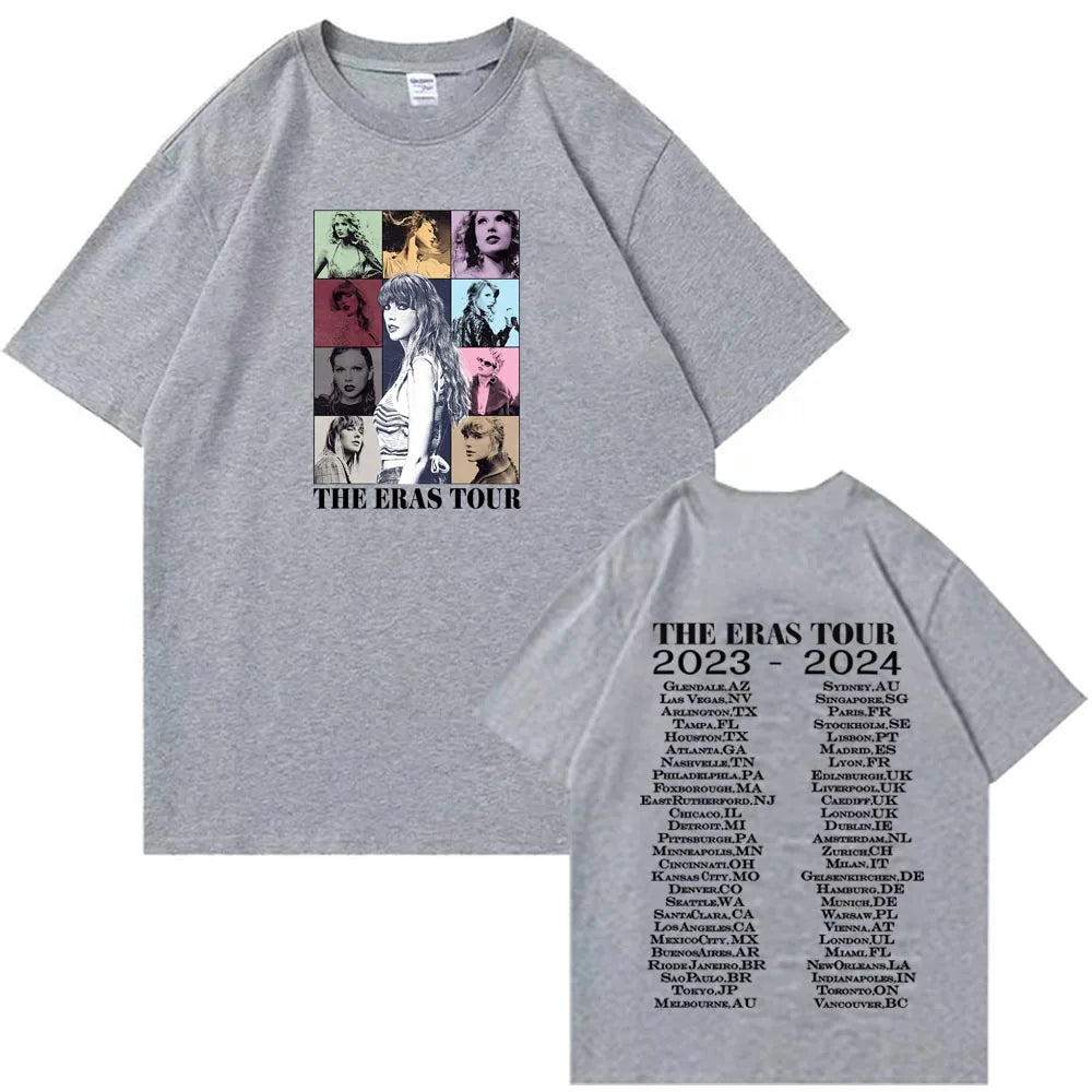 T.S The Era Tour T-shirt Man Women Harajuku O-neck Casual Shirt Fans Gift