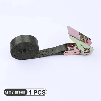 2M Strong Buckle Tie Down Belt cargo straps for Car motorcycle bike With Metal Buckle Tow for Luggage Bag Rope Ratchet Belt