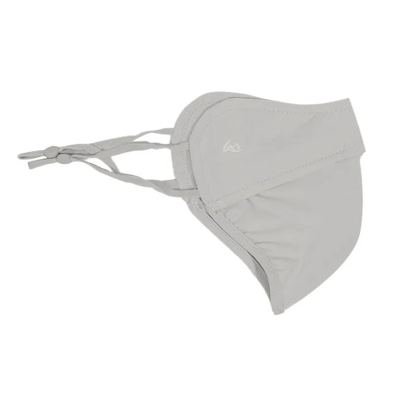 Sunscreen Face Scarf Thin Ice Silk Mask Summer Cover Veil Eye Protection Gini Golf Pattern Randomly On The Left Or Right Faces