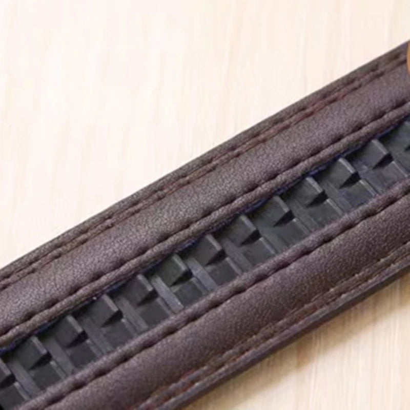 Men's Genuine Leather Belt Automatic Buckle Women Strap Fashion Versatile Younth Female Male White Black Red Pants Belts