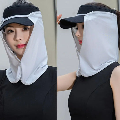 Face Scarves For Women Cap Mask For Men UV Protection Summer Anti-uv Face Cover Face Scarf Sunscreen Mask Sunscreen Veil