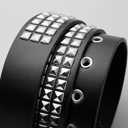 Trend Rivet Belts Heavy Metal Belt Men Women Punk Nightclub Rock Style Jeans Belt Y2K Belt Fashion Decoration Women's Belts