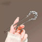 Fashion Hair Accessories Metal U Shape Hair Clip For Women Elegant Simulated Pearl Tassels Hairpin Female Headwear Gifts