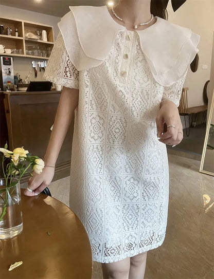 Female Dresses White Formal Women's Dress Occasion Birthday Kawaii Lace Clothing Y2k Fashion Summer 2025 Elegant and Beautiful