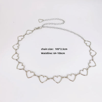Female belts high-end luxury woman belt Heart Versatile Decoration Goth accessories Y2k belt Punk Waist Chain with Jeans Dress