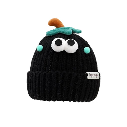 Women's Hat Funny Cartoon Sausage Mouth Wool Hat Knitted Ear Protectioned Hat Winter Warm Cute Big Head Cute Funny Hat