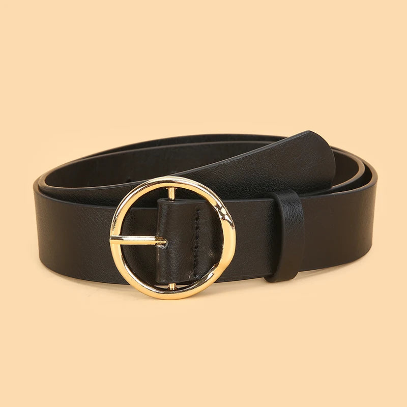 3pc New Women'S Minimalist and Stylish Versatile Belts, Classic Belts for Jeans and Dresses, Solid Color Elegant Belts