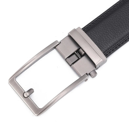 Click Belts for Men Luxury Brand Designer Automatic Buckle Real Original Genuine Leather Men's Belt Male Jeans Waist Straps