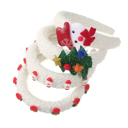 Hair Accessories Christmas Headband Xmas Merry Chritmas Santa Claus Hair Hoop Hairband Headpiece Antler Hair Hoop Children