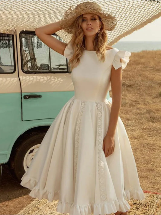 New Dresses For Woman Evening Dress Elegant Vestidos Solid Color Vacation Temperament Banquet Simple Style Fashion Comfortable