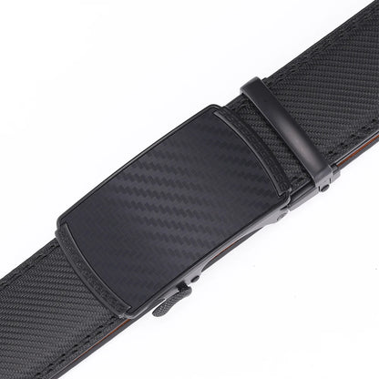 Men Leather Belt Alloy Automatic Buckle Male Belt Man Fashion Belts Genuine Leather Luxury Belts for Men Business Designer Blue