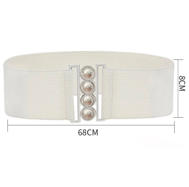 Belts For Women Elastic Band Wide Belts Down Coat Waist Belt Female Buckle Cummerbands Waistband Corset Decoration Accessories