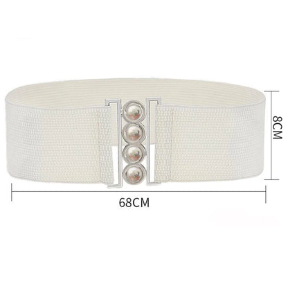 Belts For Women Elastic Band Wide Belts Down Coat Waist Belt Female Buckle Cummerbands Waistband Corset Decoration Accessories