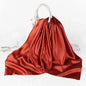Fashion Hijab Scarves For Women Silk Satin Hair Scarf Female Solid Colors Kerchief 90*90cm Square Shawls Neck Scarfs For Ladies