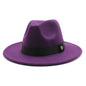 Fedora Hats for Women Fashion Elegant Bowler Dress Caps Panama Church Wedding Ribbon Band Hat Men Felt Jazz Hat