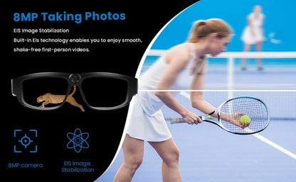 Smart Glasses 1080P Video Sports Glasses 4K Camera Music Call AI Translation Glasses Requires Card Insertion For Use