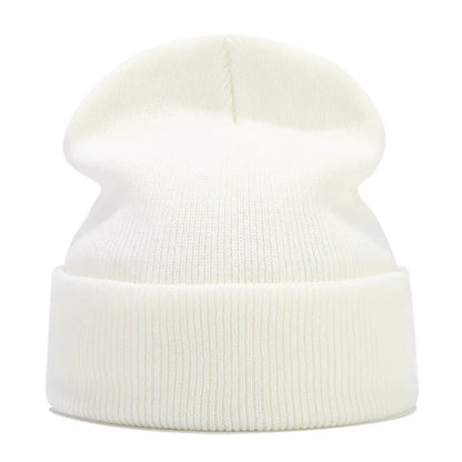 Knitted hats for men and women in autumn and winter, pure color, simple and versatile. Knitted hats with pullovers and cold hats