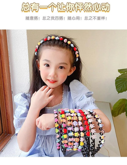 Hair Accessories for Girls Ties Headbands Band Bandeaux Scrunchie Bandana Fashion Haarband Korean Tiara Cheveux Fille Kids Cute