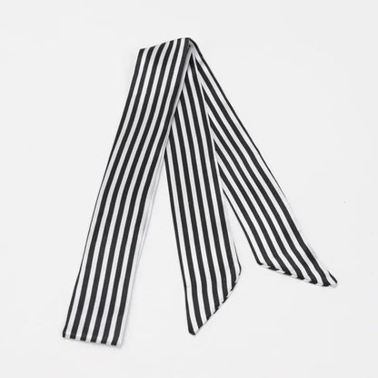 Skinny Scarf Hair Small Women Simple Style Handle Ribbon Fashion Printing Hairband Headscarf Beautiful Scarves Bags for Women