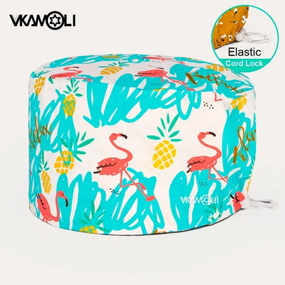 Surgical hats with various prints of rabbits dogs animals designed as hair care hats for doctors and nurses scrub hat