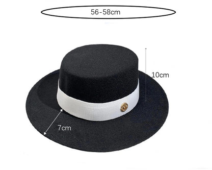 Fedora Hats for Women Fashion Elegant Bowler Dress Caps Panama Church Wedding Ribbon Band Hat Men Felt Jazz Hat