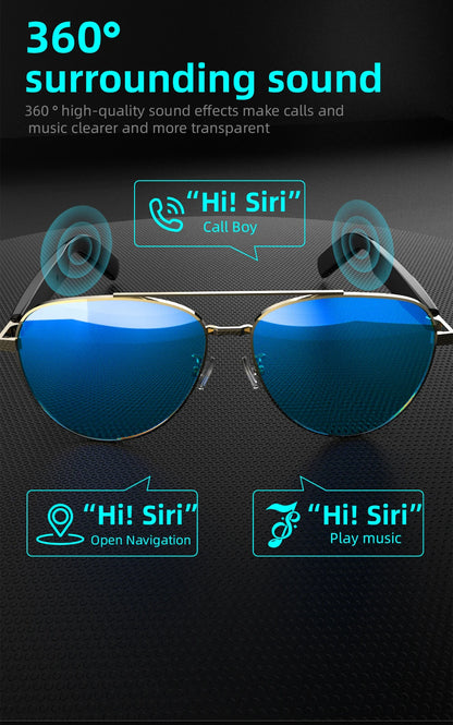 SG-13 Smart glasses, Bluetooth earphones, clear vision | UV resistant touch function | Versatile facial features