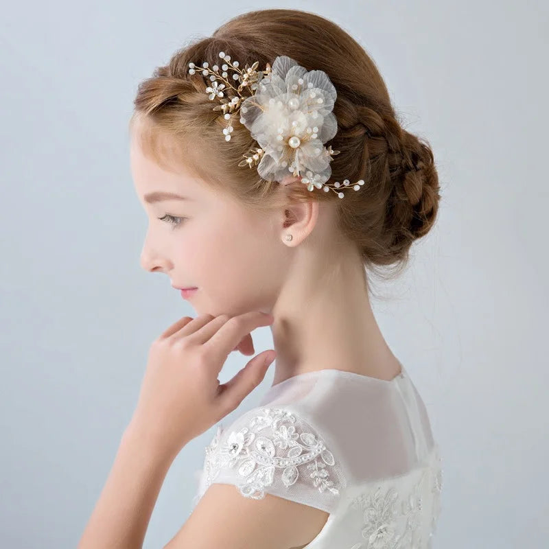 Girls' Hair Accessories, Children's Headdress, Wreath, Head Flower, Performance Accessories, Headdress Side Clip, New