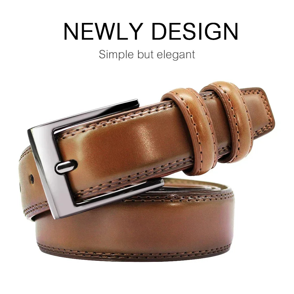Belts Famous Brand Belt Men Mens Belts Quality Genuine Luxury Leather Belt Business Cowboy Waistband Male Fashion Designe