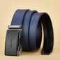 Belt for men Blue Striped Belt Automatic Buckle Belts Fashion Jeans Belt Designer Belts Genuine Leather Belt